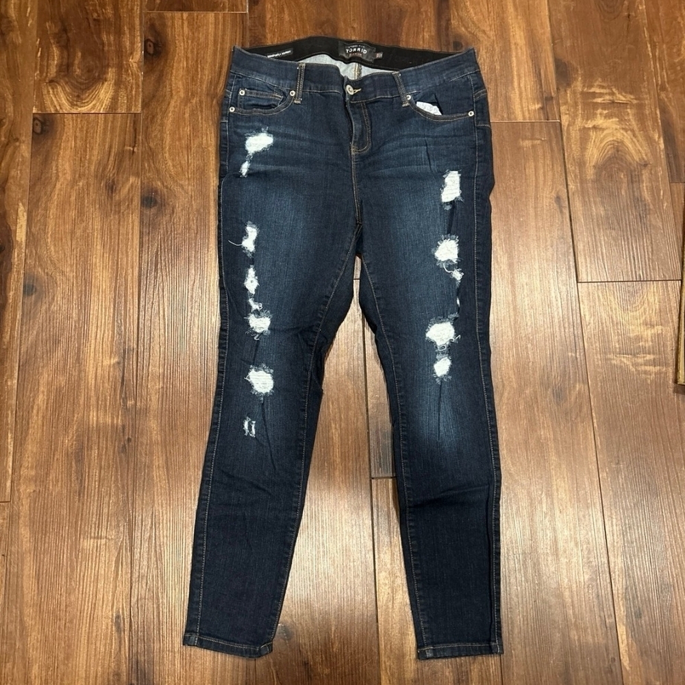 Torrid Premium Bombshell Distressed Skinny Jeans